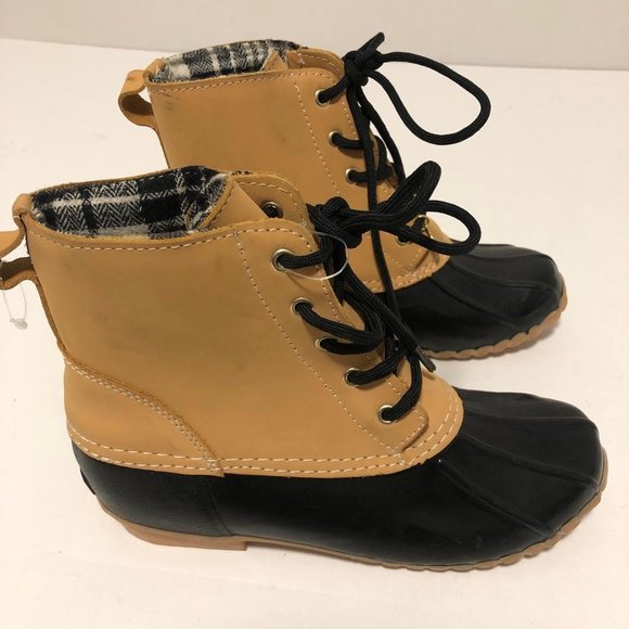 New Sporto Black Duck Winter Boots Size 7 - Picture 1 of 4